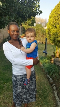 Daniel Rautenbach and Precious (14 months)